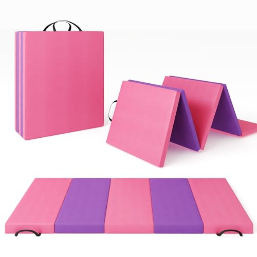 Pilates Yoga Gym - Folding Gymnastics Mat, Exercise Mats and