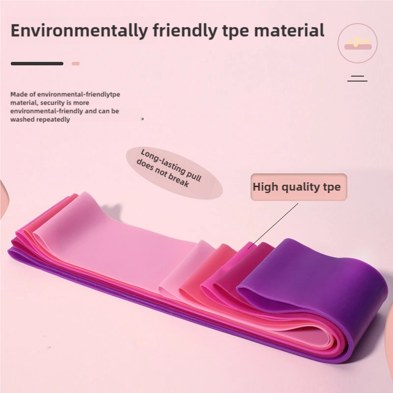 Pilates X Yoga - 5Pcs Gradient Pink Latex Resistance Bands