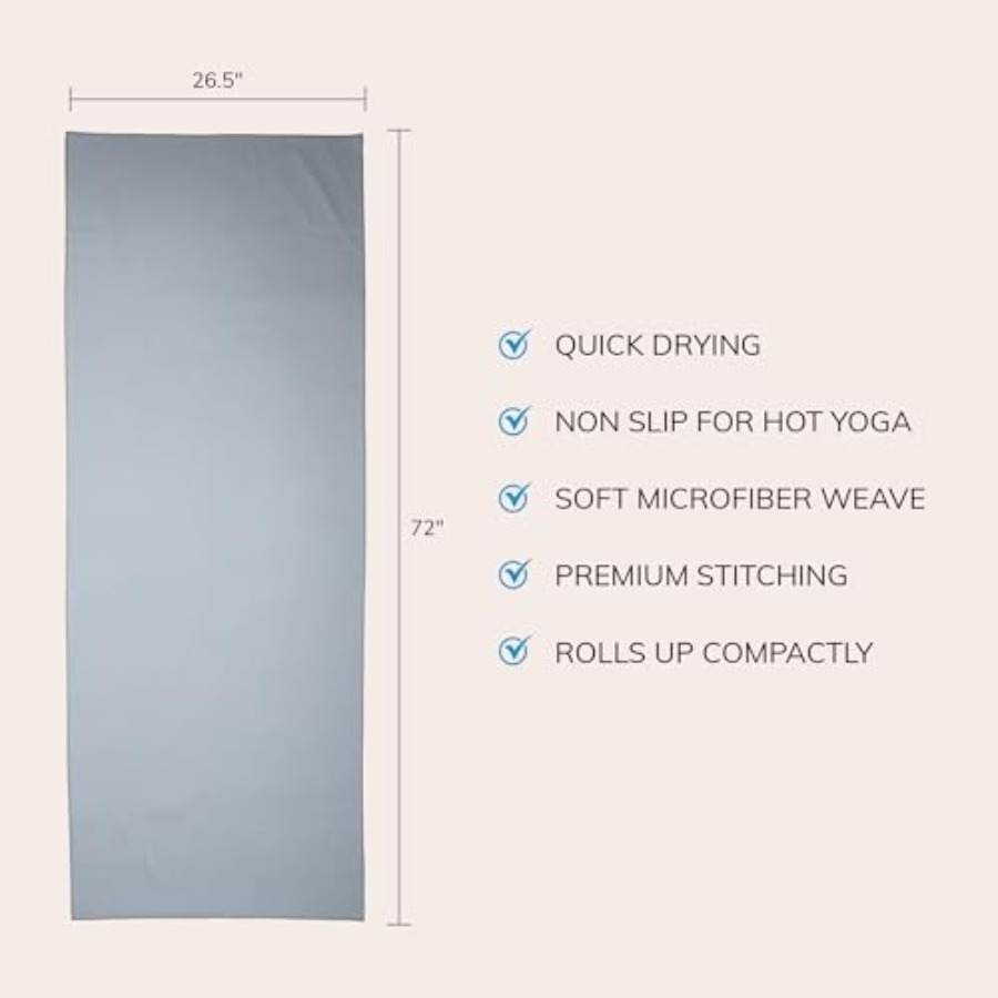 Non-Slip Hot Yoga Towel with S - Pilates X Yoga ulasan dan harga