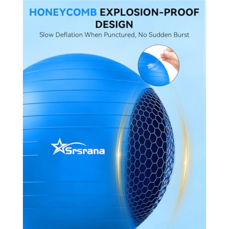 Exercise Ball - Anti-Burst Yog - Pilates Yoga Chair ulasan dan harga