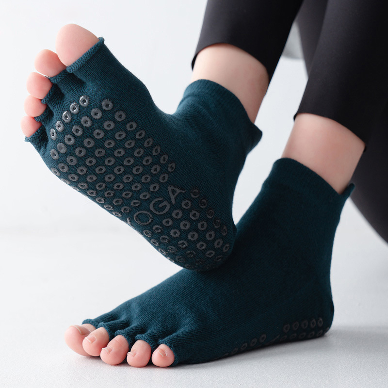 Yoga Socks Half Toe Anti-Slip  - Pilates Yoga Gym ulasan dan harga