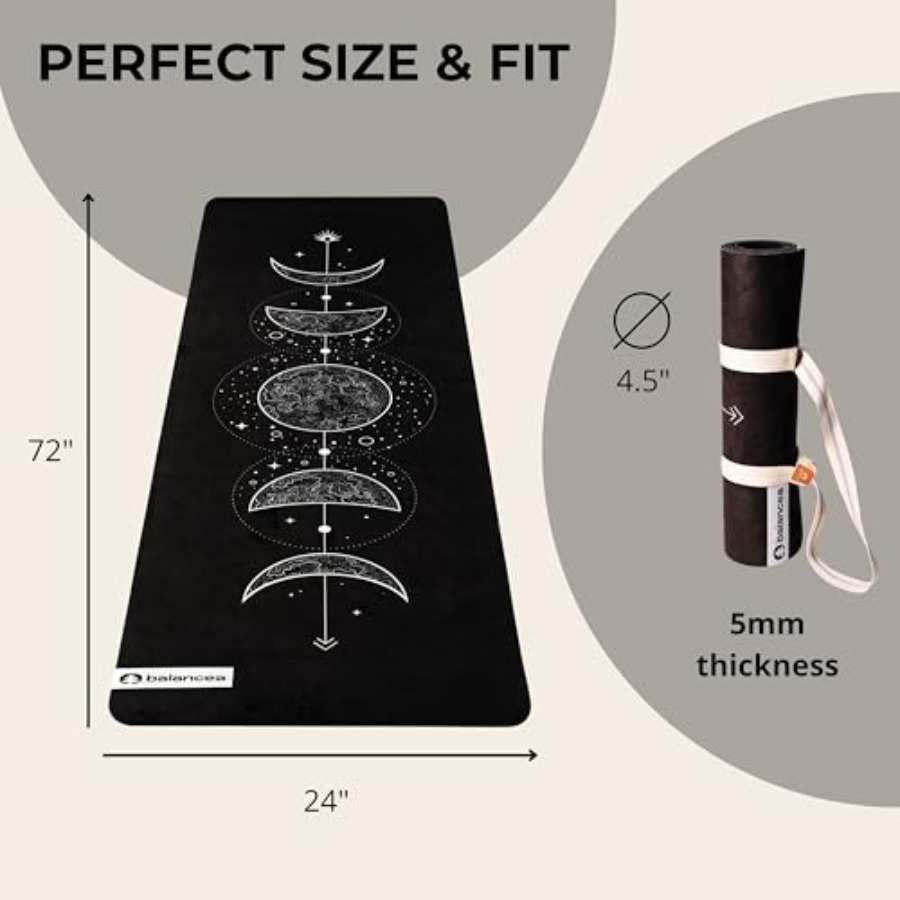 5mm Non Slip Suede TPE Yoga Ma - Pilates X Yoga ulasan dan harga
