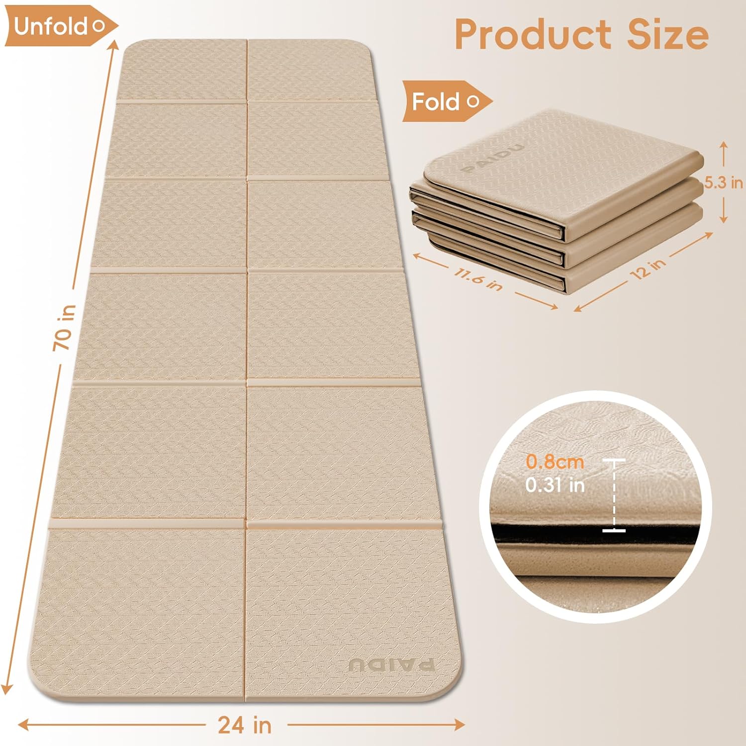 Foldable Yoga Mat for Travel,  - Pilates X Yoga ulasan dan harga