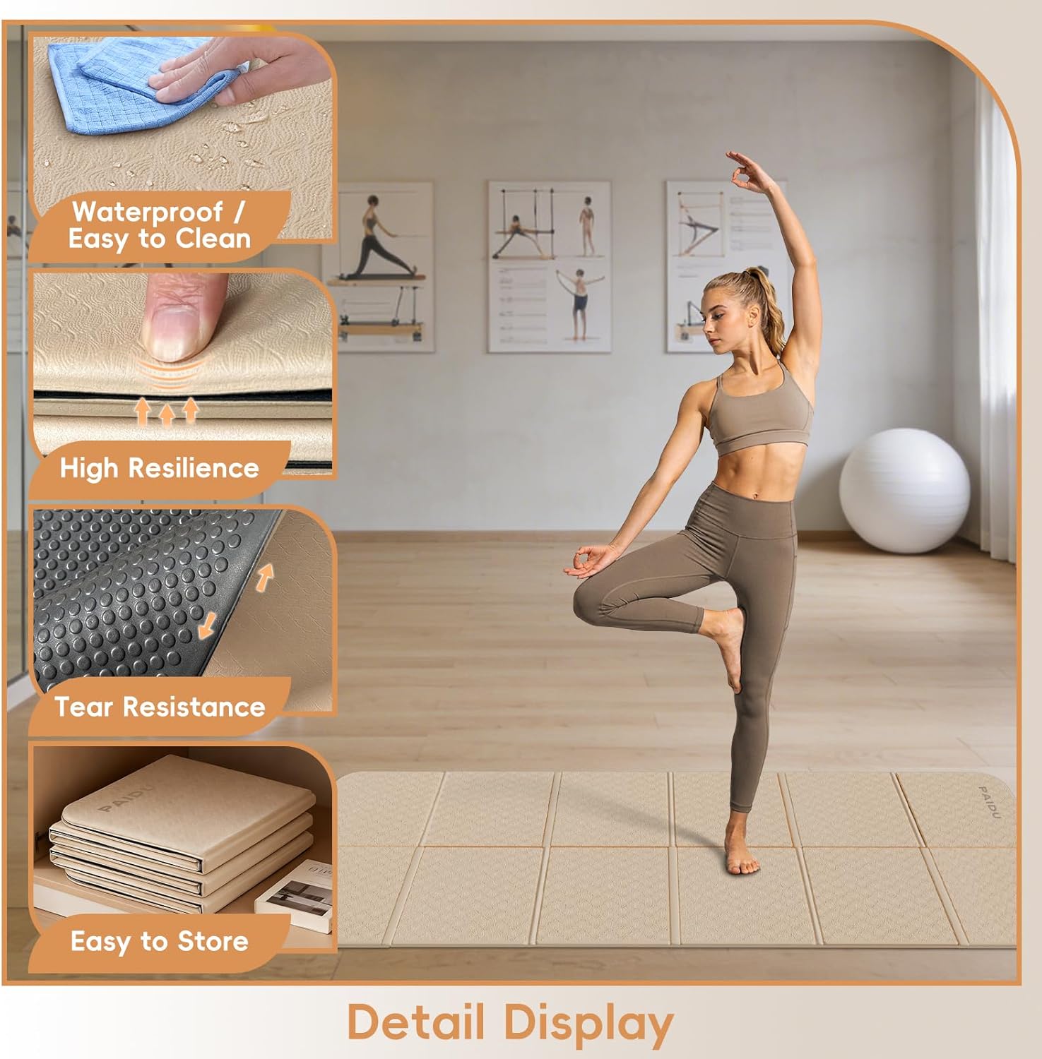 Foldable Yoga Mat for Travel,  - Pilates X Yoga ulasan dan harga