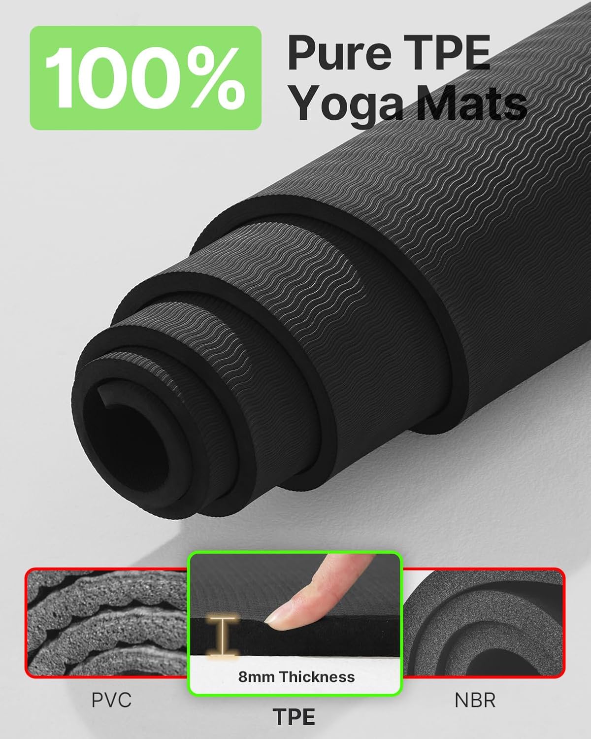 Large Yoga Mat 75x52x1/2in, Ex - Home Pilates Yoga ulasan dan harga