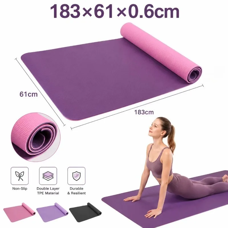 Yoga Mats Anti-slip Sport Fitn - Pilates Yoga Fitness ulasan dan harga