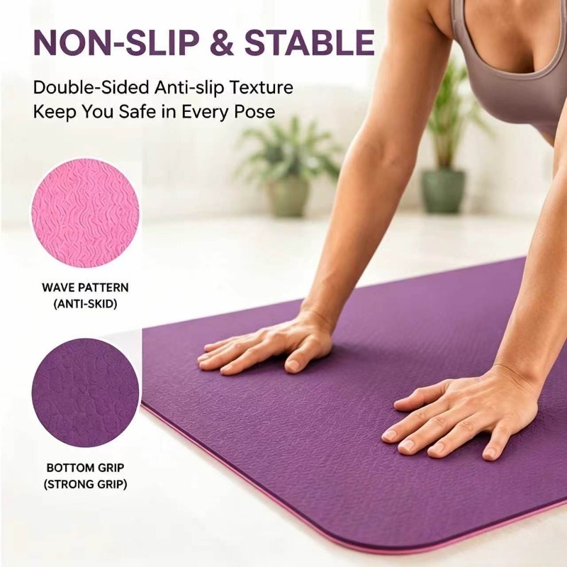 Yoga Mats Anti-slip Sport Fitn - Pilates Yoga Fitness ulasan dan harga